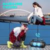 70W Bluetooth Speaker, IPX6 Waterproof and Dustproof, Loud Volume, W-KING Portable Stereo Speaker [Party Lights, Microphone Port, 42 Hours of