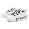 Kappa Bread Shoes Fabric Synthetic Leather Player Hip Hop Slip Resistant Durable Lightweight Low Top Skate Shoes Unisex sneakers White K0CX5CS71D