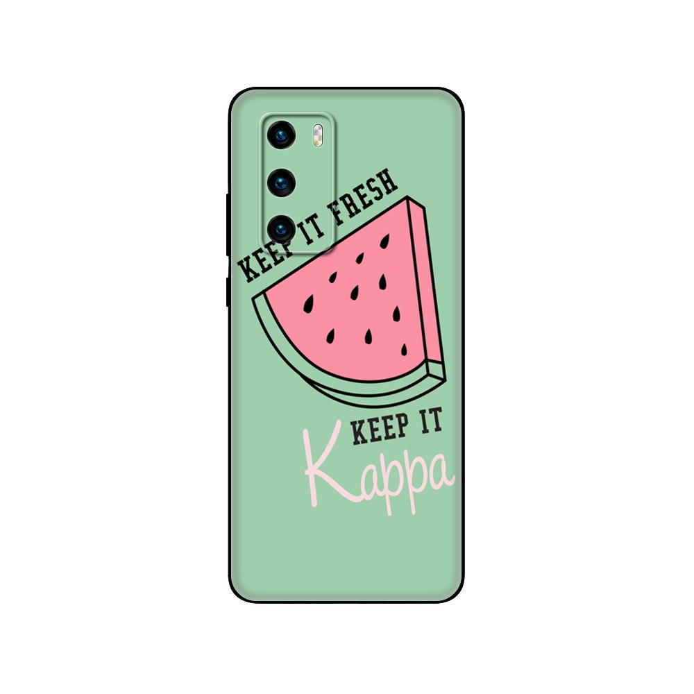 Black Tpu Case For Huawei P30 Lite P30 Pro P40 Case For Huawei P40 LITE E P Smart 2020 Case Cover Green Avocado