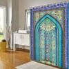 Morocco Antique Doors Shower Curtain Old Vintage Farm Wood Door Bedroom Curtains With Door Pattern Bathroom Decor