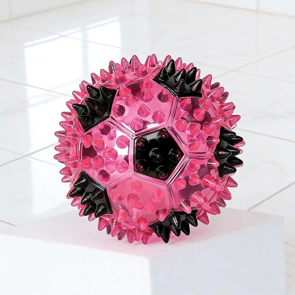 Haustierspielzeug - -beständiger TPR-Soundball - Selbstunterhaltungs- und Stressabbau-Spielzeug - Zahnbürsten- und Zahnreinigungsball