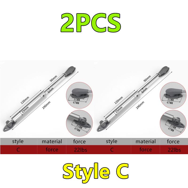 Balamale hidraulice cu arc pe gaz pentru mobilier, 2/1 buc, 100N, 10 kg, pentru bucătărie, dulap, balamale, ușă, capac, suport, cutie hardware, 2 buc.