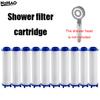 5/10PC Universal Shower Filter Increases Water Pressure Removes Impuritie For Standard Shower Heads Water Purification Cartridge
