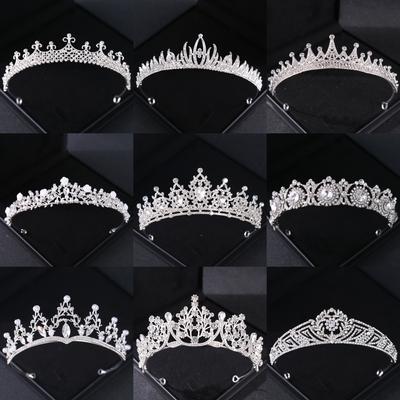 Tiare e Corone da Sposa di Cristallo Strass Diadema da Principessa Accessori per Capelli da Sposa Gioielli Corona Tiara per Donne Sposa