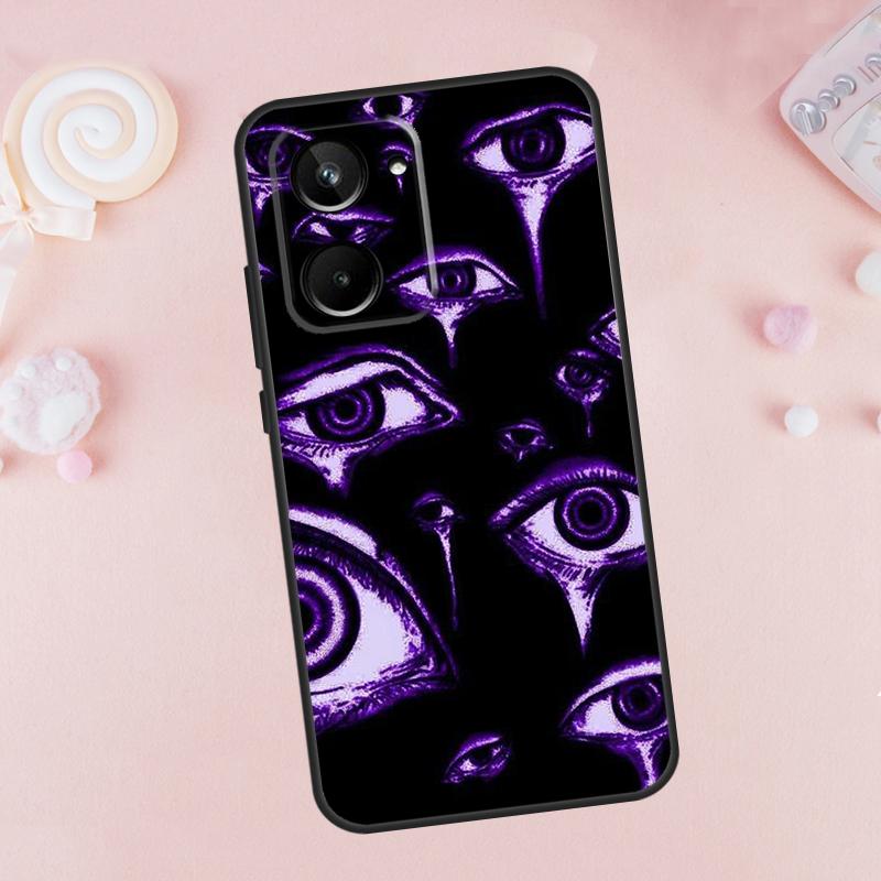 Purple aesthetic For Realme GT Neo 5 GT3 9 10 11 12 Pro Plus C30 C31 C33 C35 C25s C21Y C51 C53 C55 C67 Case