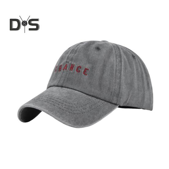 

Бейсбольная кепка унисекс с вышивкой и потертостями с длинными полями, регулируемым отверстием для хвоста, защитой от ультрафиолета и солнца, легкая спортивная кепка для взрослых на открытом воздухе серый