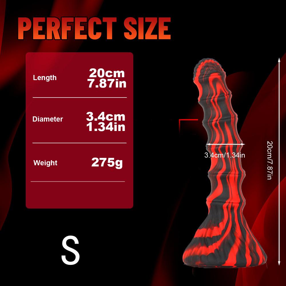 Spring Bamboo Shoot Shaped Liquid Silicone Soft Simulation Large Dildo Alternative Anal Plug Anal Dilation Masturbation Adult Product
