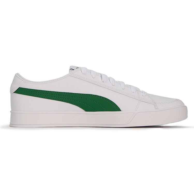 Puma Smash v2 Vulc SL White Amazon Green Unisex Sneakers Silver 367308-06