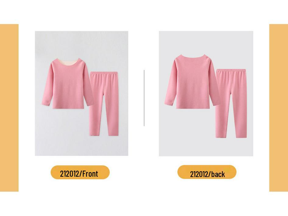 2025 Dětská zimně-podzimní vyhřívaná sametová pyžama - Teplé spodní prádlo pro chlapce a dívky