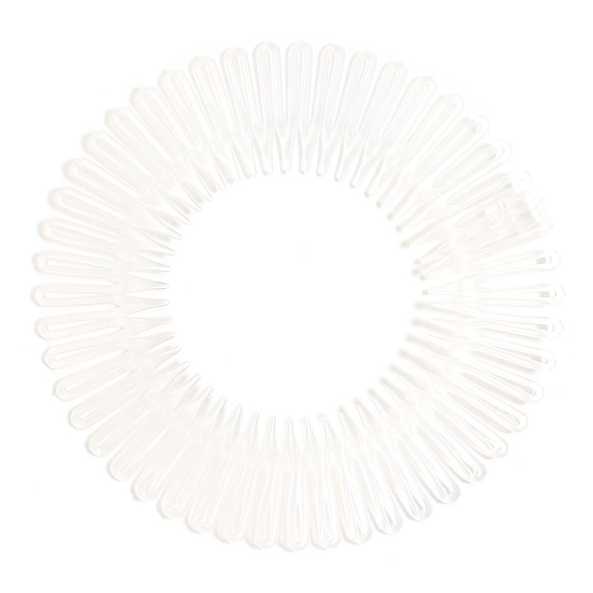 

«Простая европейская и американская эластичная пластиковая повязка на голову — однотонный аксессуар для расчески»