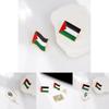 Durable Alloy Palestinian Flag Lapel Pin Decorative Metal Badge For Fashion Enthusiasts