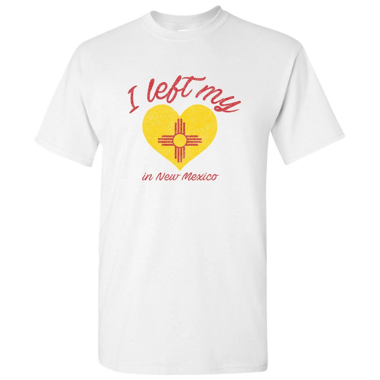 I Left My Heart In New Mexico- Hometown Pride T-Shirt - White L