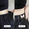 Butterfly Jeans Button Adjustable Clips For Pant Skirts Waist Tightener Buckle Snap Button Adjuster Pants Pin Retractable Button