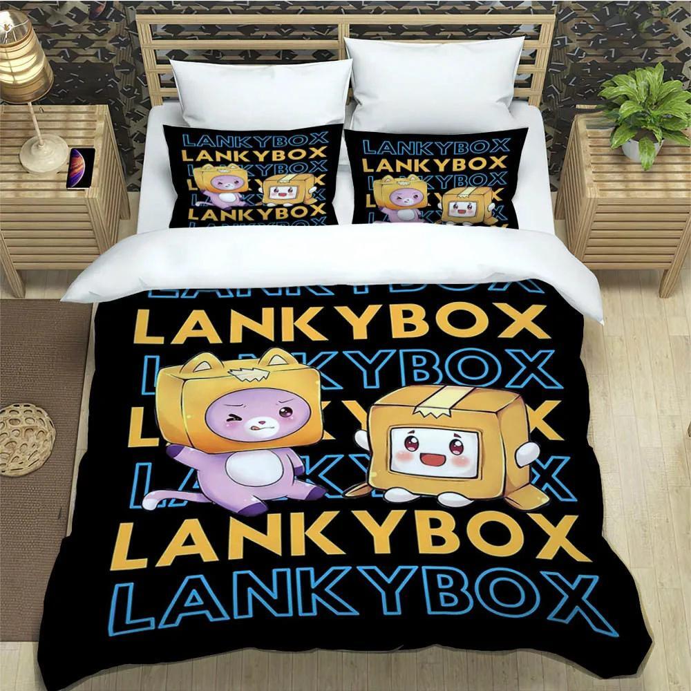Lankybox Foxy Boxy Cute Bedding Sets Exquisite Bed Supplies Set Duvet Cover Bed Comforter Set Bedding Set Luxury Birthday Gift