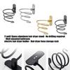 Wall Storage Hair Dryer Holder Aluminum Rack for Bathroom Use with Front Opening and Daily Counter Space Saving Design