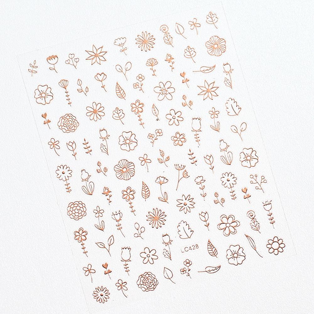 Black Heart-Shaped Japanese Manicure Sticker, Small Fresh Lines Love Striped Nail Decorative Decal