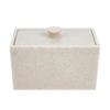 Desktop Cotton Swabs Storage Case 2-compartments Cotton Swabs Cotton Pad Box