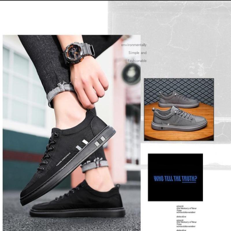 Low-Top Grey Sneakers for Men – Textured Sole + Modern Stitched Detailing