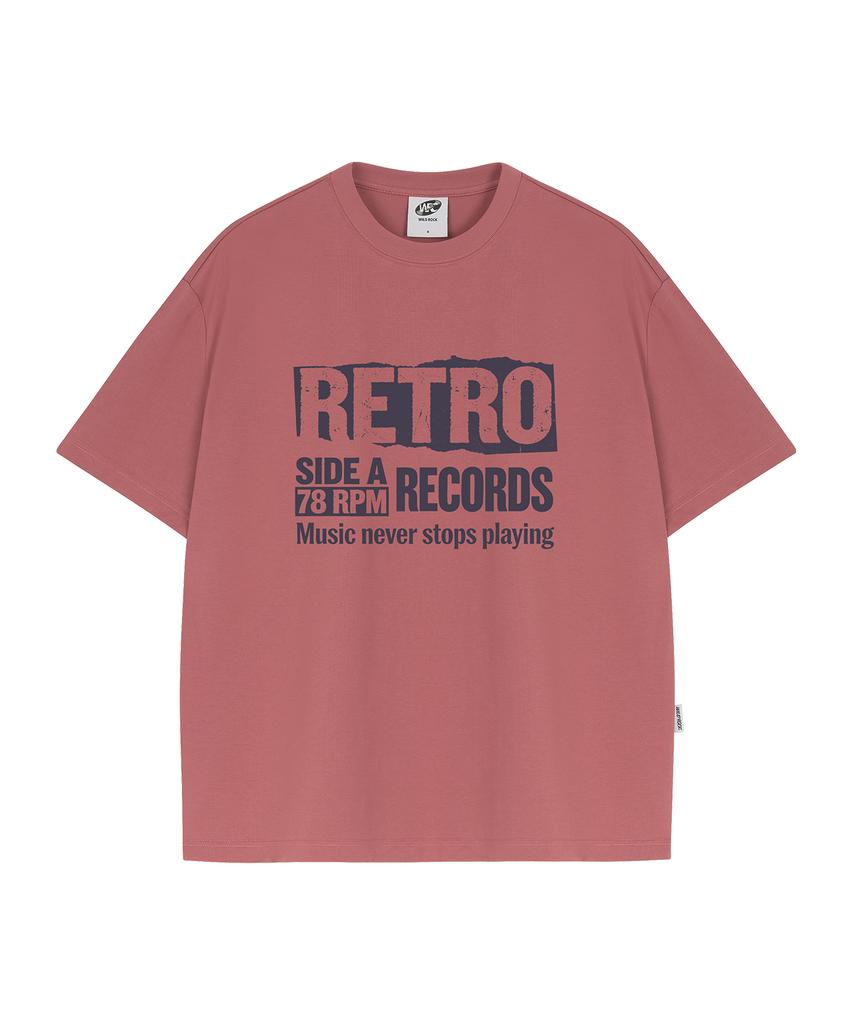 WILDROCK Retro Playing Cool Cotton Oversized Short Sleeve T-Shirt