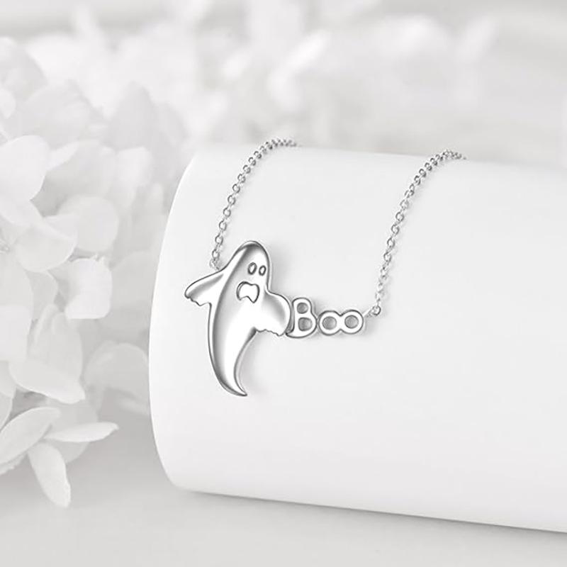 New Cartoon Halloween Little Ghost Fun Necklace Fashion Holiday Gift Necklace 60CM