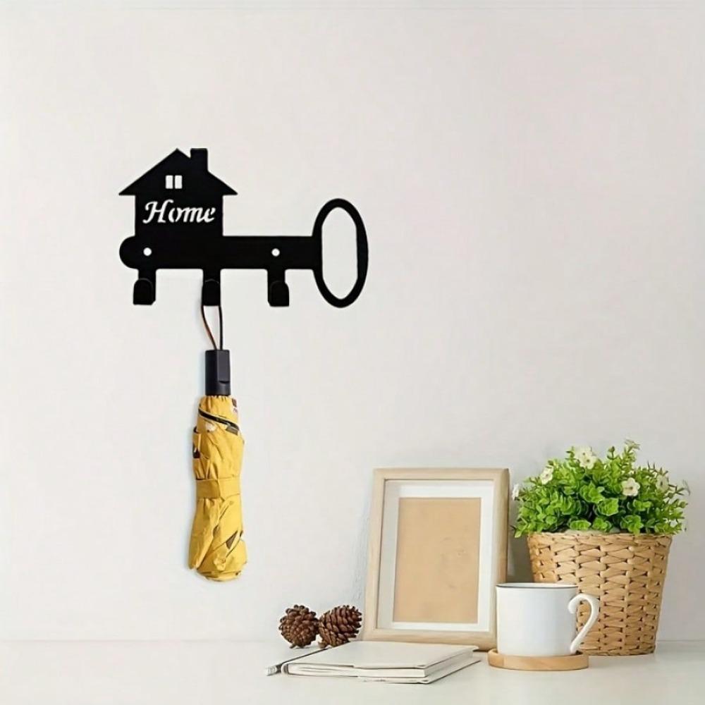 1 Stück Niedlicher Metall-Deko-Schlüsselhaken Schlüsselhalter für Tür, Wand, Garage - Wandmontierter Mantelhaken für stilvolle Wanddekoration.