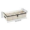 Under Bed Storage Foldable with Clear Lid Handles Under the Bed Storage Bins for Closet Bedroom Living Room Home Apartment