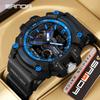 Orologio Sportivo Impermeabile Sanda Douyin Tendenza Moda Giovanile Doppio Display Multifunzione Luminoso.