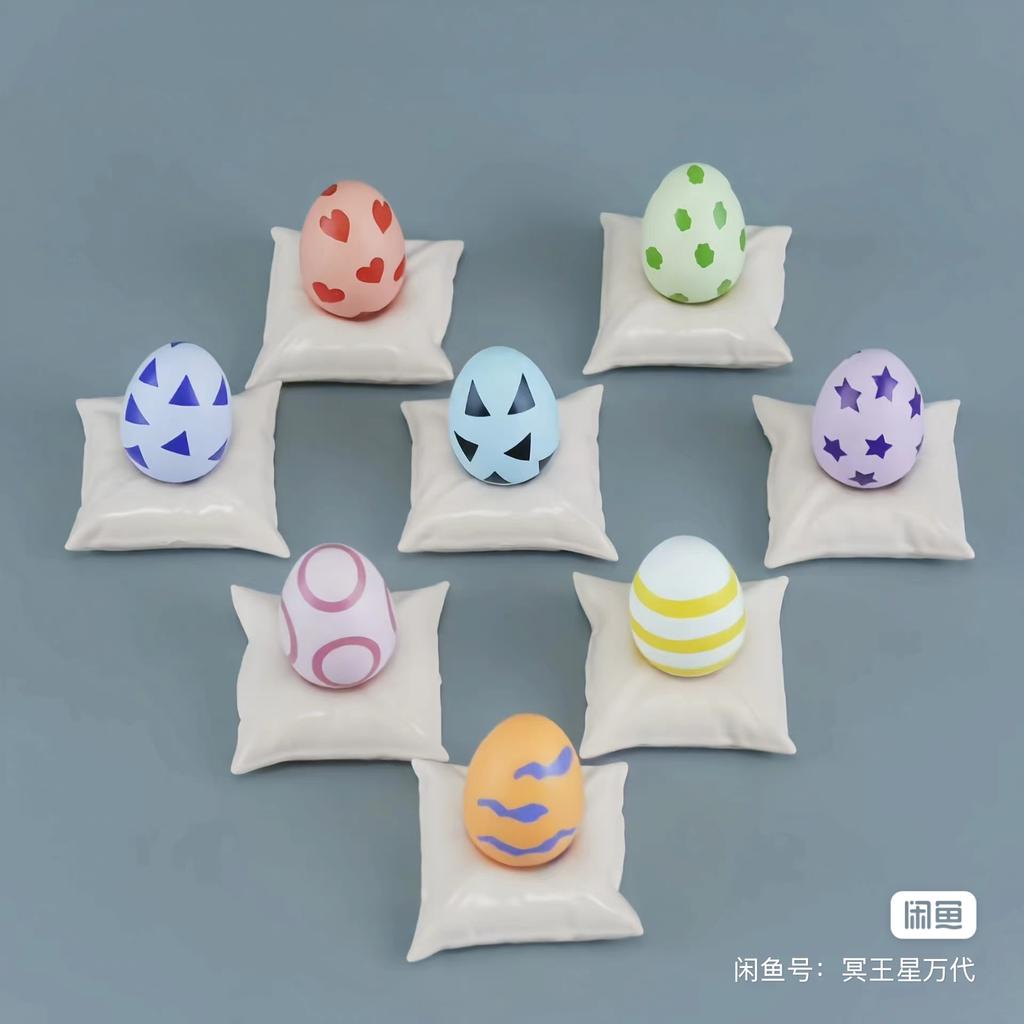 Digimon Adventure The Original Lead Group Digimon Egg Genuine Scale Model Digimon Adventure Action Figure Toy