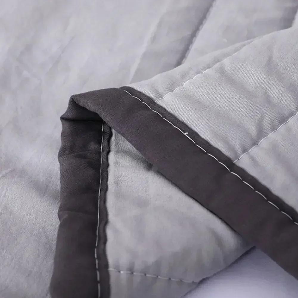 Washed Cotton Summer Cool Blanket, Solid Color Air Conditioner, Washable, Single Student, Child, Adult Summer Blanket  Edredon