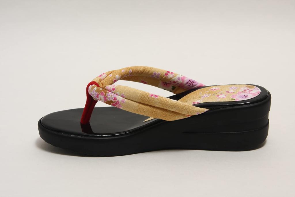 urethane made in size [Hasegawa] Women's Japanese-style sandals, soles, Japan, beige/L