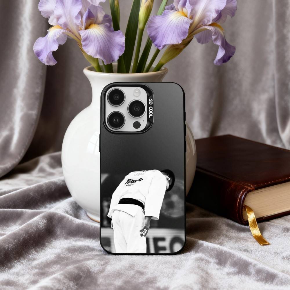 J-Jujitsu J-JudoS Phone Case For iPhone17,16,15,14,13,12,11 Plus,Pro Max Black Candy silver phone case