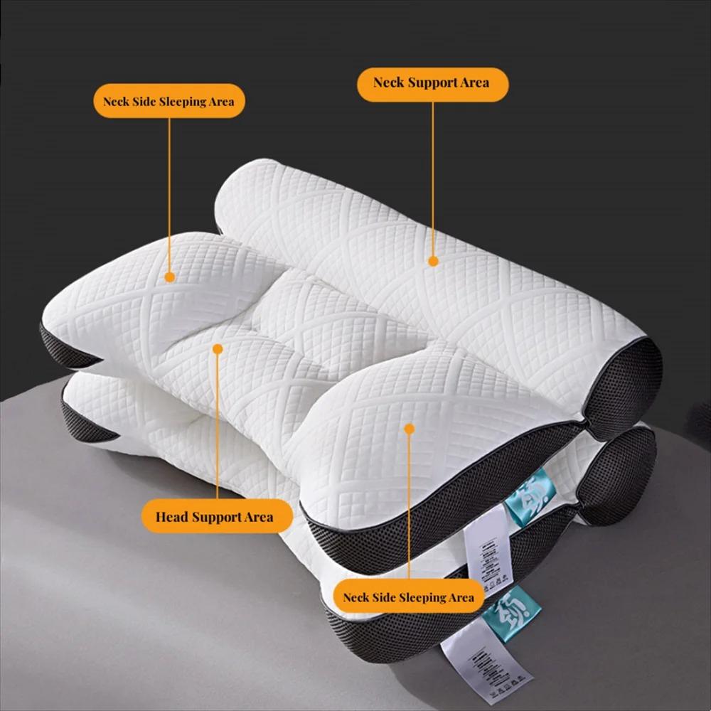 1pc Children's Adult Memory Pillow Helps Solve Sleep Problems for Cervical Neck Pain, Contoured Support Health Sleeping Pillow