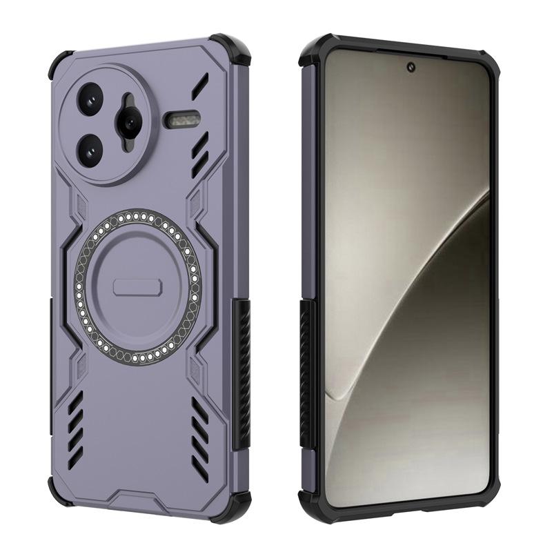 Applicable To Xiaomi Redmi K80Pro Butterfly Armor Magnetic Mobile Phone Case Redmi K70Pro Heat Dissipation and Anti-drop Protective Case
