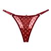 Korean Version of Simple and Slightly Sexy Girl Panties, Fancy Thin Mesh Yarn, Pure Desire, Low Waist Adjustable Thong 2269