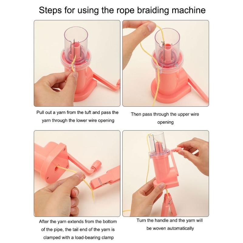 Hand Operated Cord Knitter Bracelets Knitting Tool Hand Operated Cord Weaving Machine Knitting Machine for Knitting