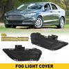 Front Bumper Light Fog Hole Cover Left & Right Black For 2013-2016 Ford Fusion