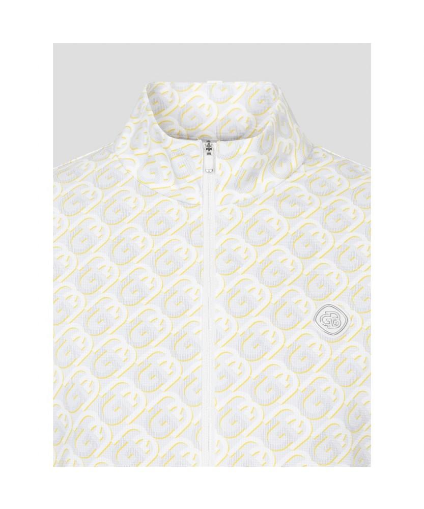 Beanpole Golf [B_Under] Women'S Patterned Full-Zip Long-Sleeve T-Shirt Light Gray
