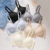 Women's Wire-Free Breathable Seamless Lingerie: Ultra-Thin Cool-Feel Bra for Small Chests, Summer Style