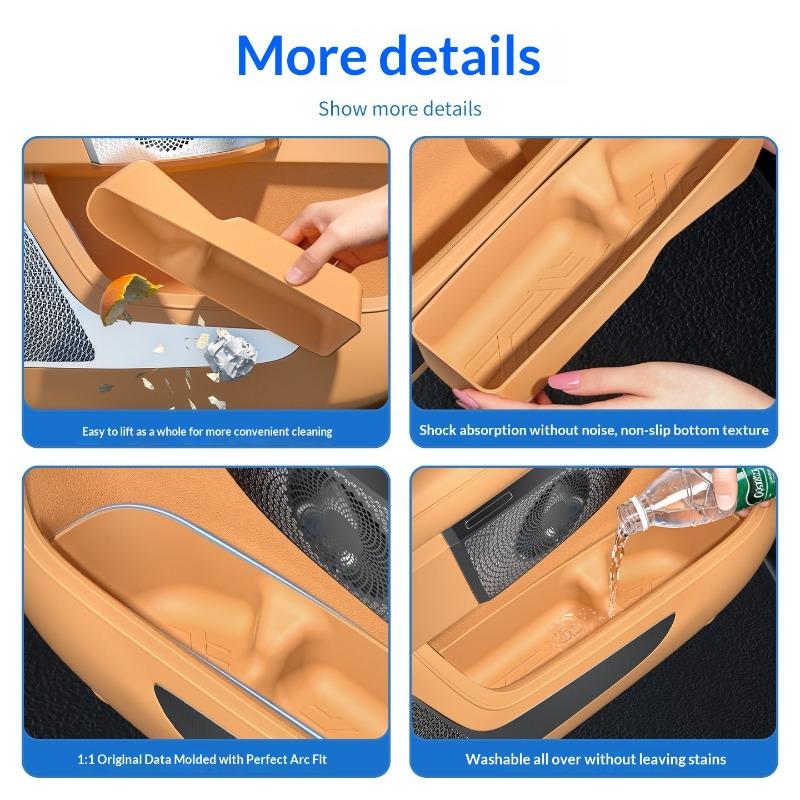 Fit For Zeekr 9X Car Door Lower Storage Box Door Side Seat Side Organizer Interior Decorative Modification