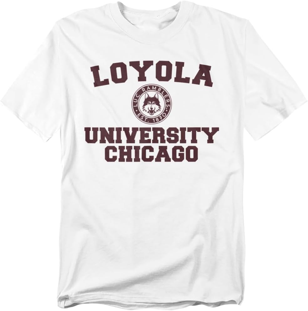 Loyola University Chicago Official Circle Logo Unisex Adult T Shirt S