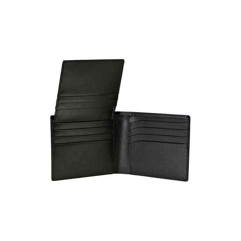 Montblanc Meisterstück Series Logo 14 Card Slot Smooth Leather Card Holder Wallet Men Wallet Black MB14095
