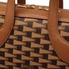 Bally Letter Logo Triangle Flag Print Zipper Leather Shoulder Crossbody Briefcase Men bags Brown 6304548