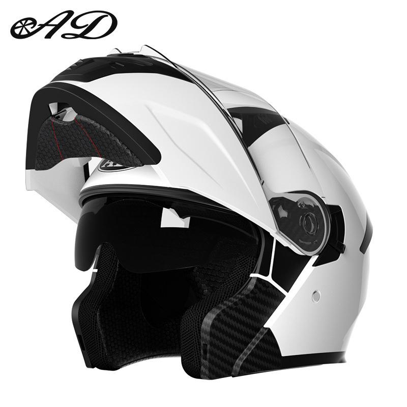 DOT Certified Flip-up Motorcycle Helmet for Men & Women - All-Season Full Face Helmet