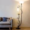 Nordic Modern Minimalist Floor Lamp with Remote Control and Coffee Table Storage for Bedroom, Living Room, or Bedside