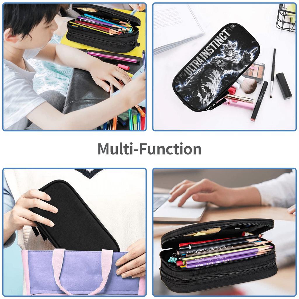 Custom Dragon Ball Goku Large Capacity Bags for Child School Pencil Bag for Boys Gilrs Kids