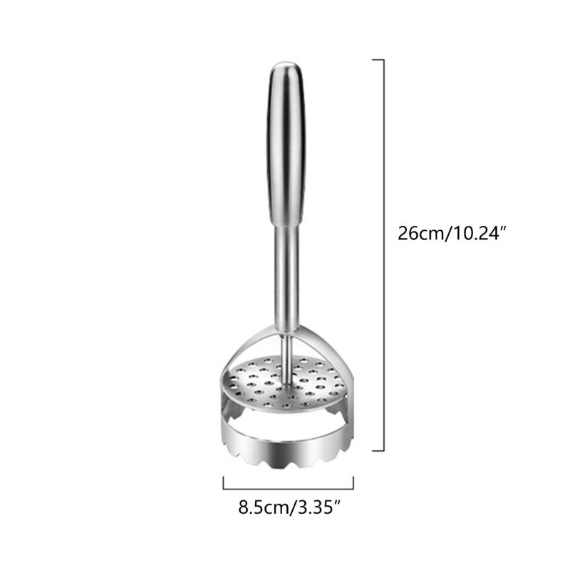 Manual Potato Masher Portable Stainless Steel Potato Smasher Kitchen Tool for Baby Food, Fruit, Banana, Baking