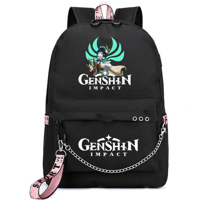 School Season Animation Student Schoolbag, Printed Peripheral Large-Capacity Backpack