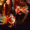 New Year's Fish Lantern, Children's Lantern, Goldfish Lantern, Handheld Flower Lantern, Handmade DIY Material, Homemade Lamp
