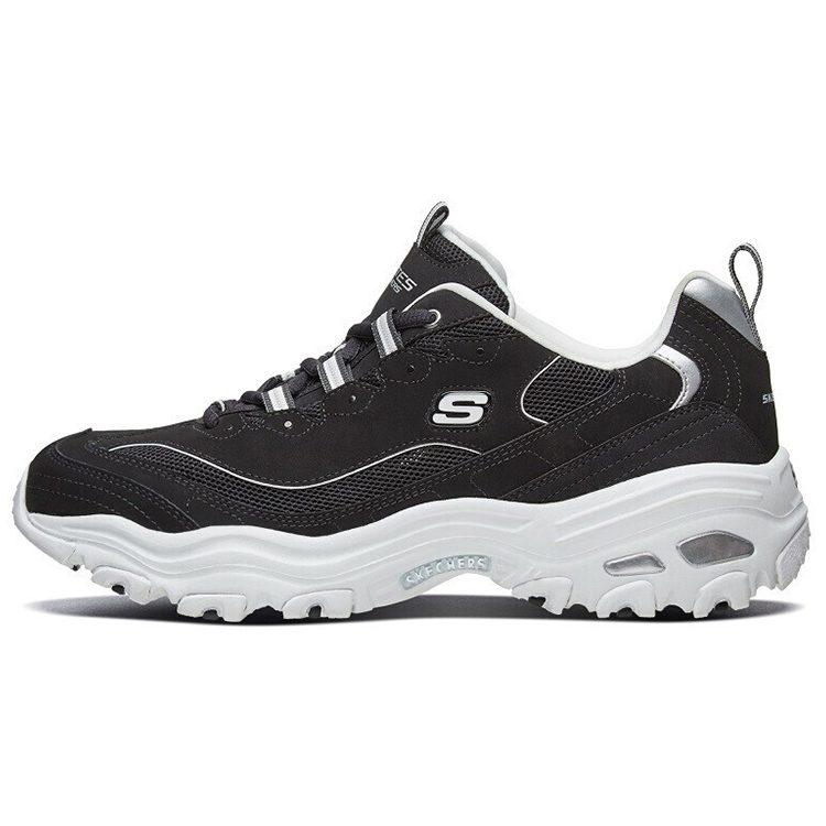 Skechers D'Lites 1.0 Low Running Shoes Black 666090-BLK