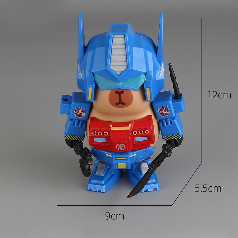 Capybara Magnetic Transformable Robot Mecha Set 3D Assembly Model Desktop Figurine Building Toy For Kids Home Decor Collectible